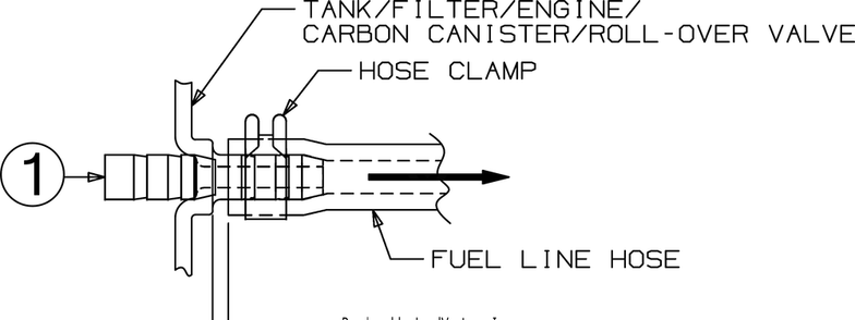 Purge Line Diagram and Parts List for RZT-L46 (17AGCACN010)(2016) Cub Cadet Lawn Tractor